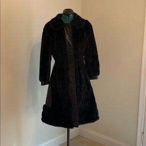 Vintage 1980 faux fur Tissavel coat